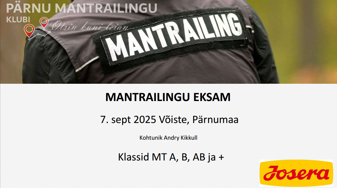 Mantrailingu eksam september